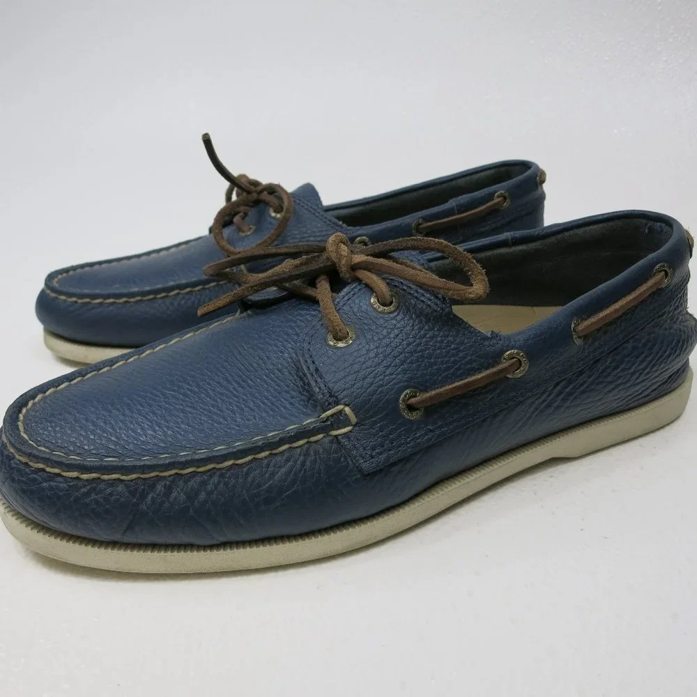 G. H. Bass & Co. Leather Men Nautical Casual Deck Boat Shoes Footwear Sz 10.5 M